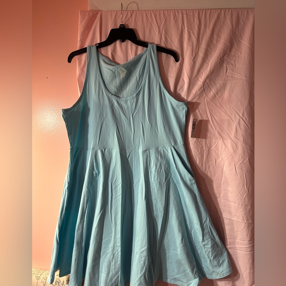 Torrid Light Blue Sleeveless Mini Dress